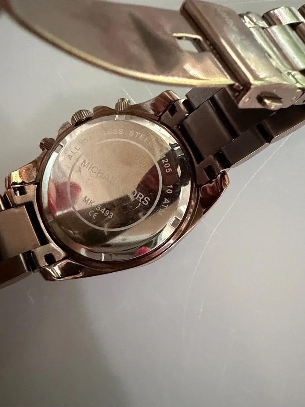 Michael Kors Men's Brown and Gold-Tone Stainless Steel Chronograph Watch